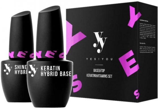 YES!YOU Base and Top Keratin and Vitamin Set, Includes Keratin Hybrid Base and Shine Hybrid Top - Image 2