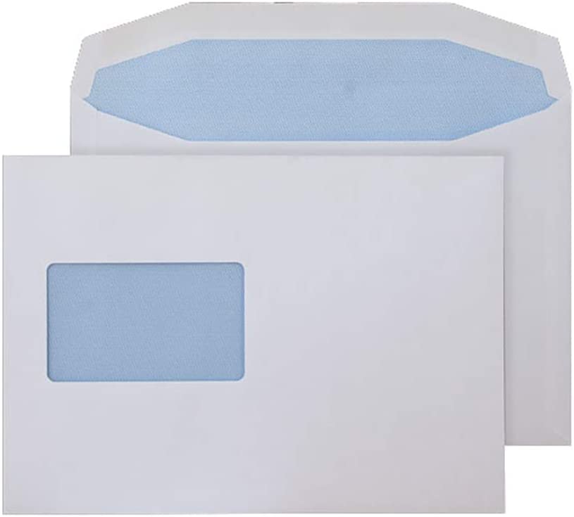 Blake Purely Everyday C5+ 162 x 235 mm 90 gsm Gummed Mailer CBC Window Envelopes (5802CBC) White - Pack of 500