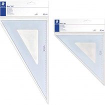 STAEDTLER Mars 567 36-60 Set Square 36 cm 60/30 Degree - Blue + STAEDTLER Mars 567 36-45 Set Square 36 cm 45/45 Degree - Blue