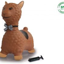 Jamara 460542 Bouncy Lama Pink with Pump-up to 50 kg Promotes Balance and Motor Skills, Robust and Durable, Easy to Clean, Brown