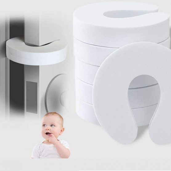 6pcs Baby Door Stopper White Foam Door Finger Guards Jammer for Child Safety Finger Protection - Image 2