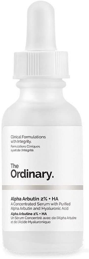 The Ordinary Alpha Arbutin 2% + HA, Brightens Skin and Targets Dark Spots, 30ml, Clear, 30 ml (Pack of 1)