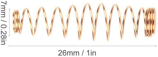 Fafeims 90Pcs Upright Piano Jack Spring Piano Brass Coil Spiral Spring Piano Repair Parts - Image 3