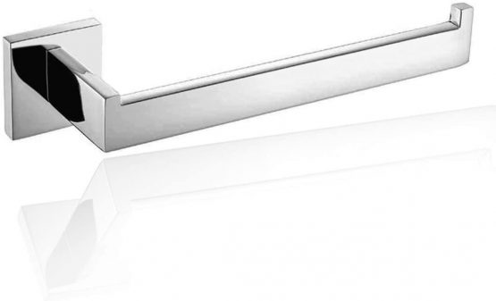 ThinkTop Mirror Polishing 304 Stainless Steel Chrome Finished Towel Bar Single Rack Hanging Holder, Wall Mount Bathroom Accessories
