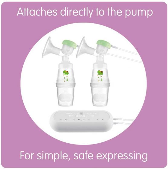 MAM Double Electric Breast Pump, Multi-Setting Electric Breast Pump for On the Go, Double Breast Pump Equipped with Anti-Colic Bottle and Milk Containers - Image 2