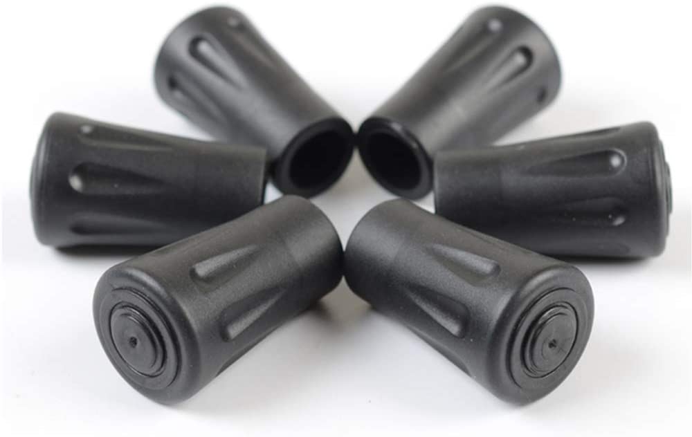Jixista 10 pcs Rubber Stick Ferrules Replacement Rubber Stick Trekking