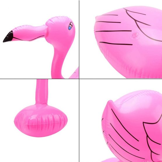 CCINEE 3 Pack Inflatable Flamingos Inflatable Toys Fancy Dress Party Hawaiian for Luau Party Decorations - Image 4