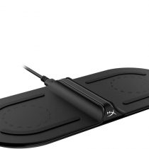 HyperX HX-CPBS-G ChargePlay Base - Qi-Certified Wireless Charger, Dual Pad, Charge up to two devices, Up to 10W Charging, Battery Indicator, Compatible with Qi-Enabled Devices (UK plug)