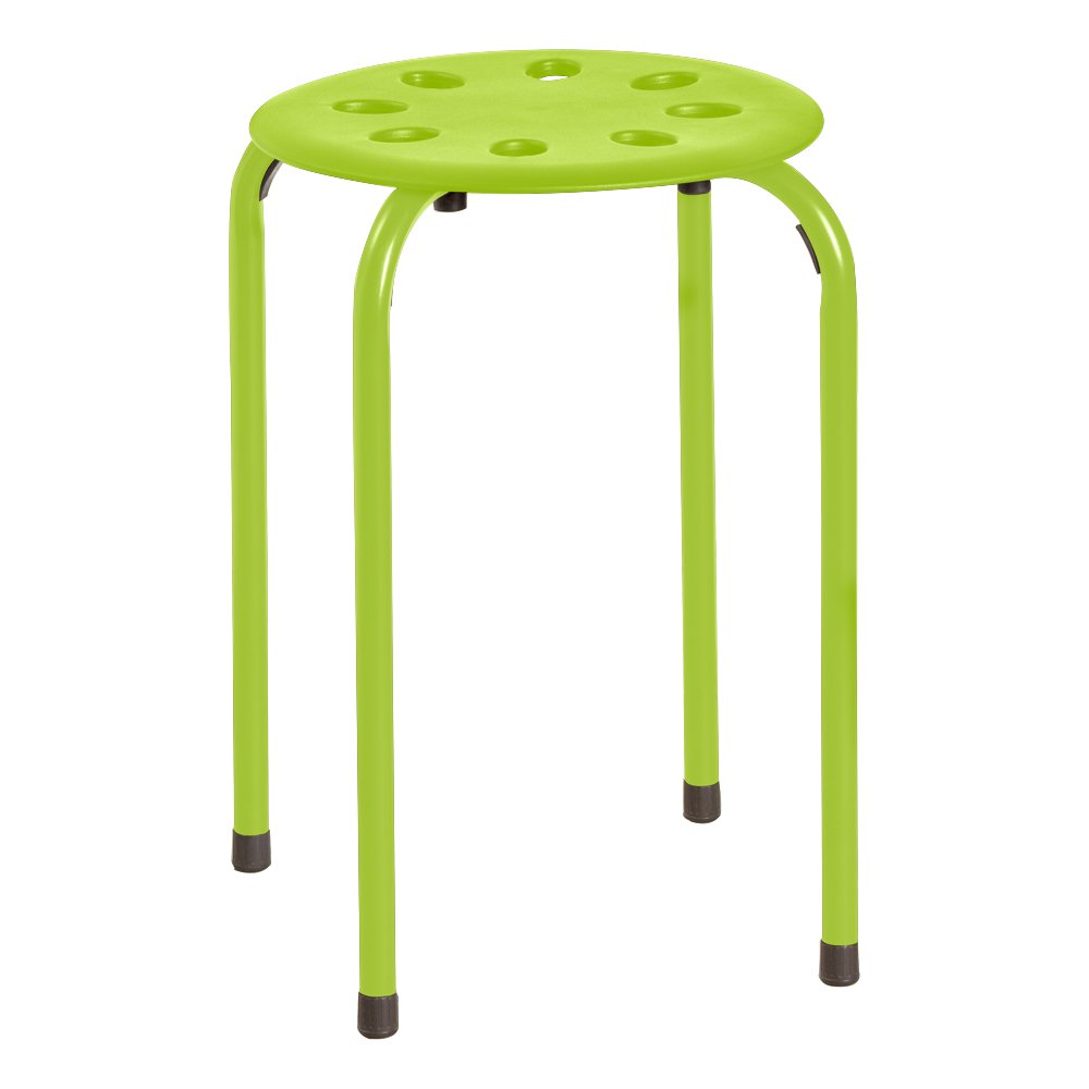 Norwood Commercial Furniture Colorful Plastic Stacking Stools for Kids Teens, and Adults- Assorted Colors (Pack of 5) - Image 3