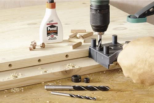 wolfcraft Universal Dowelmaster Set I 4645000 I The Complete Starter Set for All Standard Wood Dowel Joints - Image 3