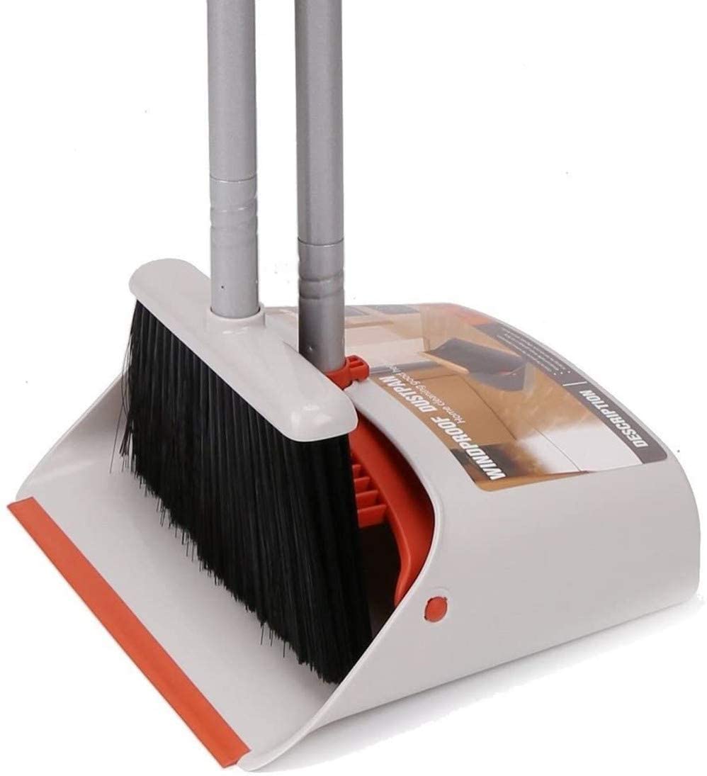 Amazon Brand – Umi Brush and Dustpan,Long Handled Dustpan and Brush ...