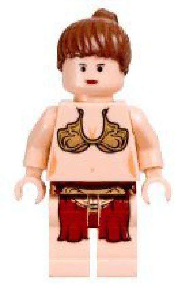 Lego Star Wars Slave Princess Leia Minifigure (2003 version), Goldfarben