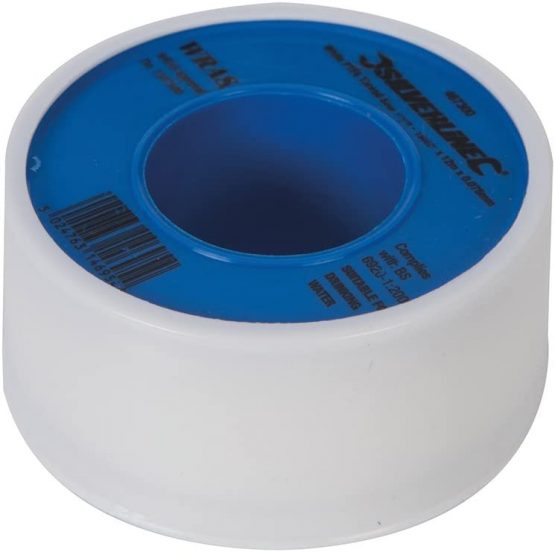 Silverline Tools 905866 White PTFE Thread Seal Tape - Silver (Pack of 10) - Image 2