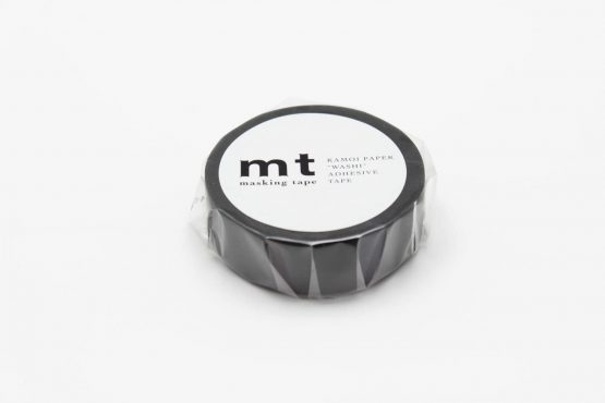 mt Washi Masking Tape Roll - Matte Black - Image 3