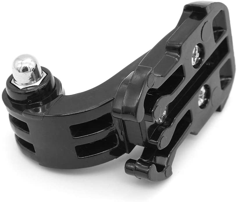Hensych 2 Pcs Black Vertical Surface J-Hook Buckle Mount Set for Go-Pro 7/6/5/4/3/2/1 Series,Chest Strap Helmet Front Mount for OSMO Action for Xiaoyi etc - Image 3