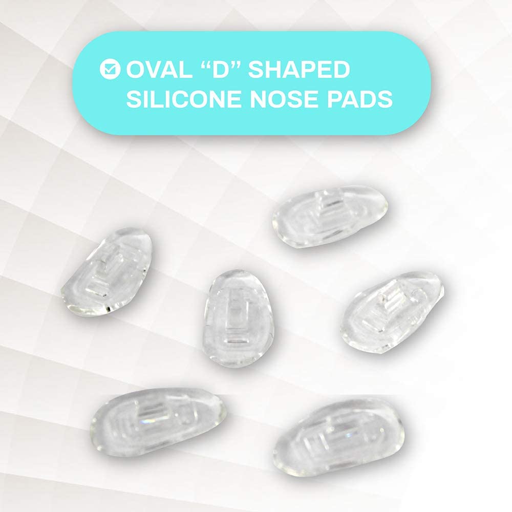 SPORTS WORLD VISION D-Shaped Glasses Nose Pads - Premium Grade Push-in Silicone Nose Pads 15 mm/0.6'', 3 works, 6 Count (Pack of 1) - Image 3