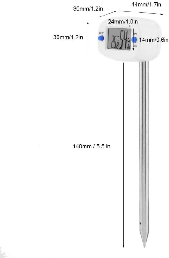 Accurate TA290 Digital Soil Hygrometer Moisture Meter Temperature Humidity Tester with Probe - Image 2