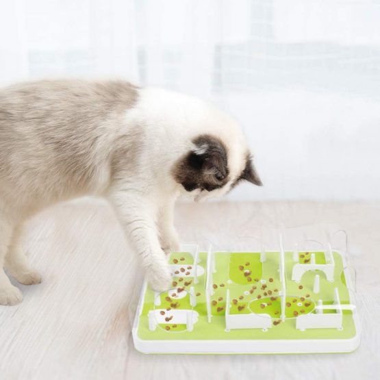 ALL FOR PAWS Interactive Puzzle Cat Feeder, Treat Maze Toy for Cats - Image 2