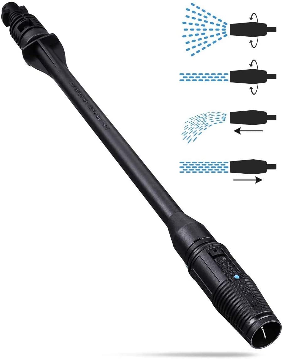 YUET High Pressure Washer Car Turbo Washer Dirt Jet Lance Spray Nozzle Blaster Cleaner Power Adjustable Nozzle Cleaning Accessories Kit for Karcher K2 K3 K4 K5 K6 K7 Kärcher Tool