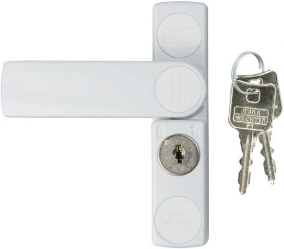BURG-WÄCHTER Winsafe WS 11 W SB window lock, 1 piece, 142 x 24 x 35 mm, white