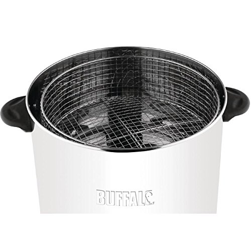 Buffalo Food Steamer Electric 6Ltr - Steaming Pot Cookware for Vegetables Meats, Dim Sum CL205, Silver, 305(H)x 400(W)x 335(D)mm - Image 4