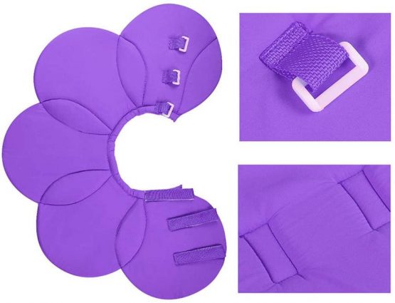 Balacoo Pet Recovery Collar Adjustable Dog Cone Collar Soft Collar for Cats - Elizabethan Collars Dog Cones After Surgery for Dogs Cats Pets (Purple) - Image 2