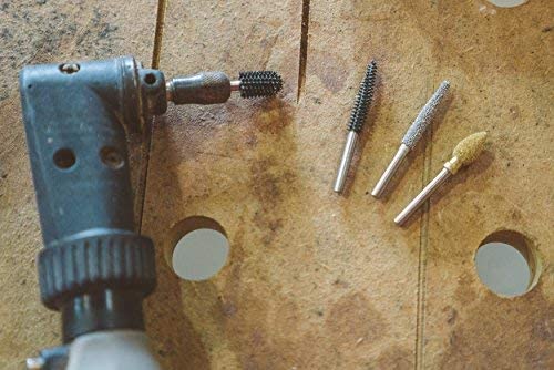 Kutzall Original Flame Rotary Burr, 1⁄4" Shaft, Fine, Woodworking Attachment for: Bosch, DeWalt, Milwaukee - Image 3