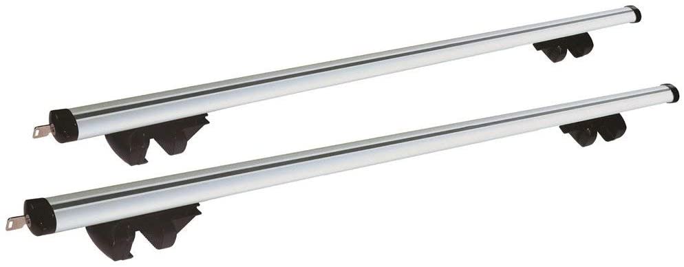Streetwize SWRB4 Heavy Duty Aluminium Anti-Theft Lockable Universal Roof Bars, Black