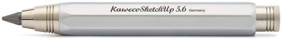 Kaweco Sketch Up Satin Chrome 5.6mm 5B Lead Pencil Solid Metal Octogonal Eight Edge Design I Mechanical Lead Pencil 10.3 cm Retractable Pencil Refillable Silver - Image 3
