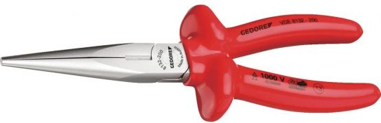 GEDORE VDE 8132–200 VDE Snipe Nose Pliers