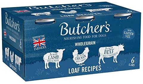 Butcher's Loaf Recipes Wet Dog Food Tin Cans 6x390g, 65 g (Pack of 6)