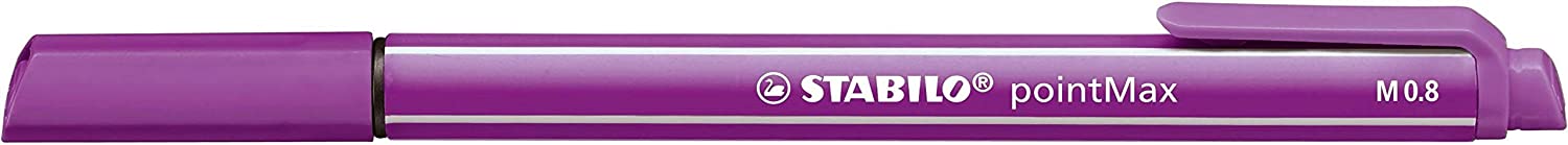 Nylon Tip Writing Pen - STABILO pointMax Pencil Case of 14 Assorted Colours - Image 2