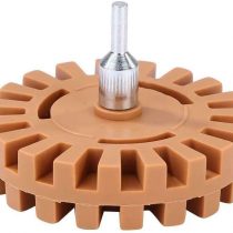 Gasea 4-Inch 20mm Thick Car Decal Remover Rubber Eraser Wheel with Drill Adapter Kit for Vinyl Sticker Decal Pinstripe Removal Tool