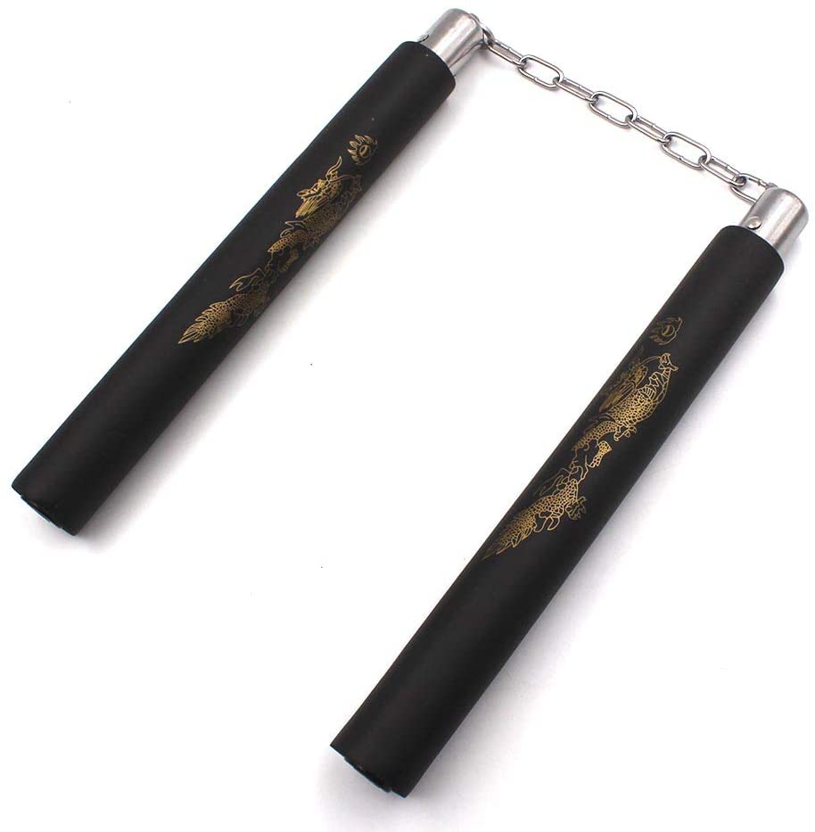 DONQL Foam Nunchucks for kids and beginners Training Nunchucks of Martial Arts Padded Training Practice Nunchakus Portable Good Gift and Toy for Kids - Image 2