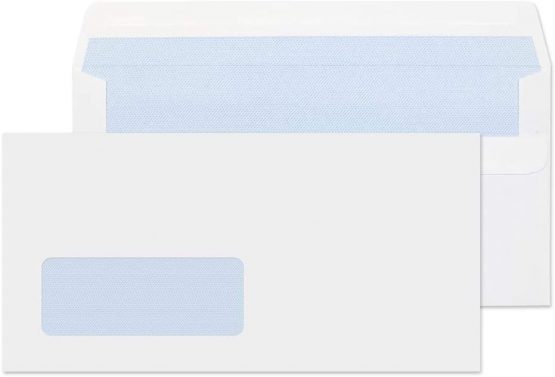Blake Purely Everyday DL 110 x 220 mm 80gsm Self Seal Window Envelopes (FL2884/500) White - Pack of 500