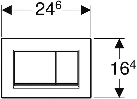 Geberit Inspection Panel, Sigma 30, 1 Piece, Matte-Chrome, 115883KN1 - Image 3