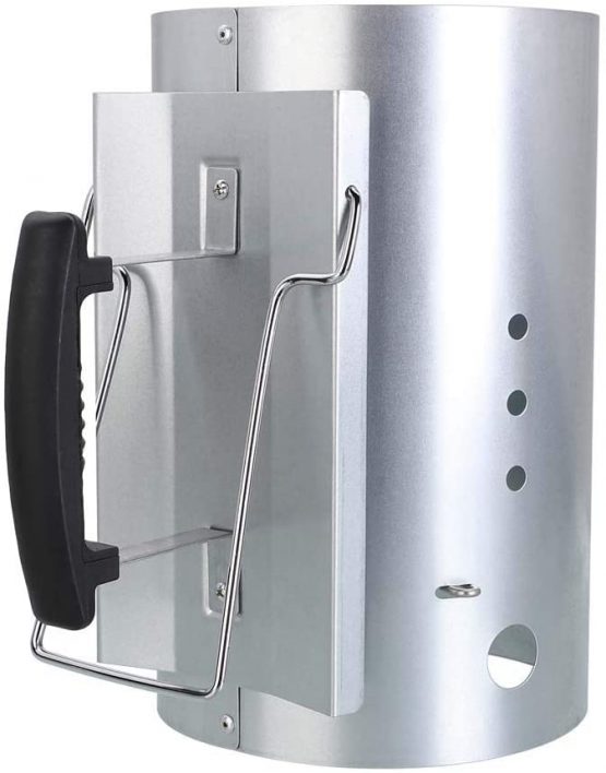 Denmay BBQ Charcoal Chimney Starter with Handle for Weber, charcoal grill accessories barbecue chimney lighter, fire starter, Grill Quick Start Barbecue for Camping & Grilling, Chimney Lighter Basket
