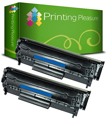Q2612A Toner Cartridge Compatible with HP Laserjet 1010 1012 1015 1018 1020 1020 1022 1022N 1022nw 3015 3010 3020 3030 3050 3052 3055 M1005 MFP M1319 MFP Printers(Black,2-Pack)