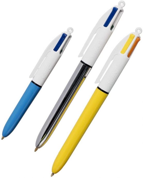 BiC 4 Colours Assorted Ballpoint Pens Medium Nib Assorted Ink (Pack of 6) - Image 2
