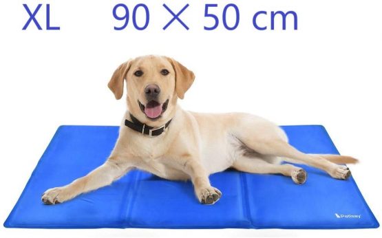 PetIsay Dog Cooling Mat, Cat Cooling Pad - Pressure-Activated Gel Cooling Mat for Dogs- Keep Your Dogs and Cats Comfortable All Summer - Avoid Overheating(65 ✕ 50 cm)
