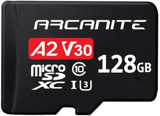 ARCANITE 128GB microSDXC Memory Card with Adapter - A2, UHS-I U3, V30, 4K, C10, Micro SD, Optimal read speeds up to 95 MB/s - Image 2