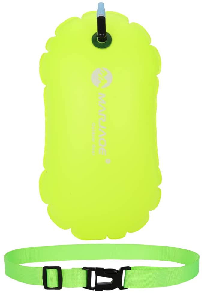 lovingmona Swim Buoy Tow Float Highly Visible Swimming Pull Floats Bubble with Adjustable Waist Belt for Open Water Water Sports