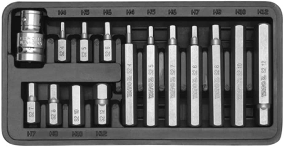 Yato yt-0413 Screwdriver Set Bit/Hex/15pcs, Variety Pack