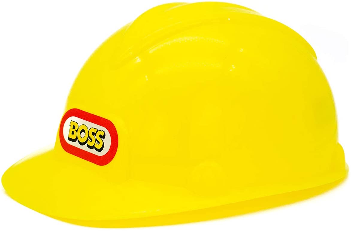 The Glowhouse Yellow Construction Boss Hard Hat Builder Kids Play Fancy Dress, Fits most (not for under 3) - Image 3