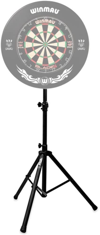 Gorilla Arrow Pro Portable Dartboard Professional Darts Caddy Dart Board Stand, Black, 96x15x14