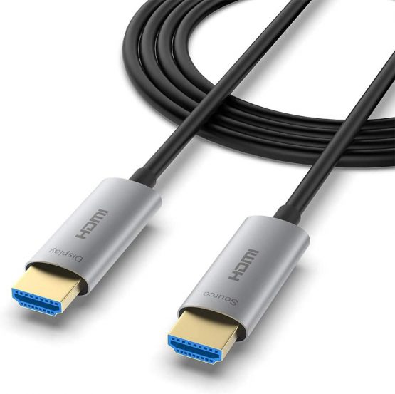 ATZEBE HDMI Cable 2M, Fibre Optic HDMI Cable High Speed 18Gbps HDMI 2.0 Support 4K@60Hz HDR10, 4:4:4, 3D, ARC, HEC, CEC, HDCP 2.2
