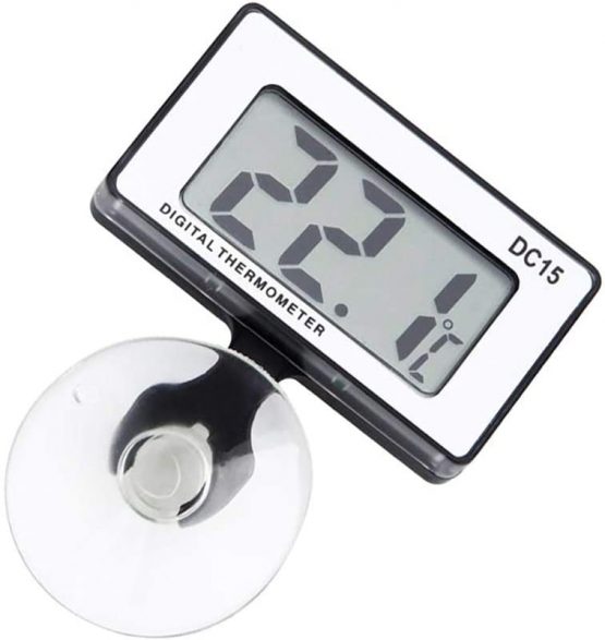 Gellvann Digital Aquarium Thermometer Submersible with Suction Cup Waterproof LCD Digital Fish Tank Aquarium Thermometer for Tropical and Marine - Image 2