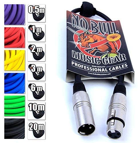 No Bull Nordell Music Gear' Premium XLR Cable (Black