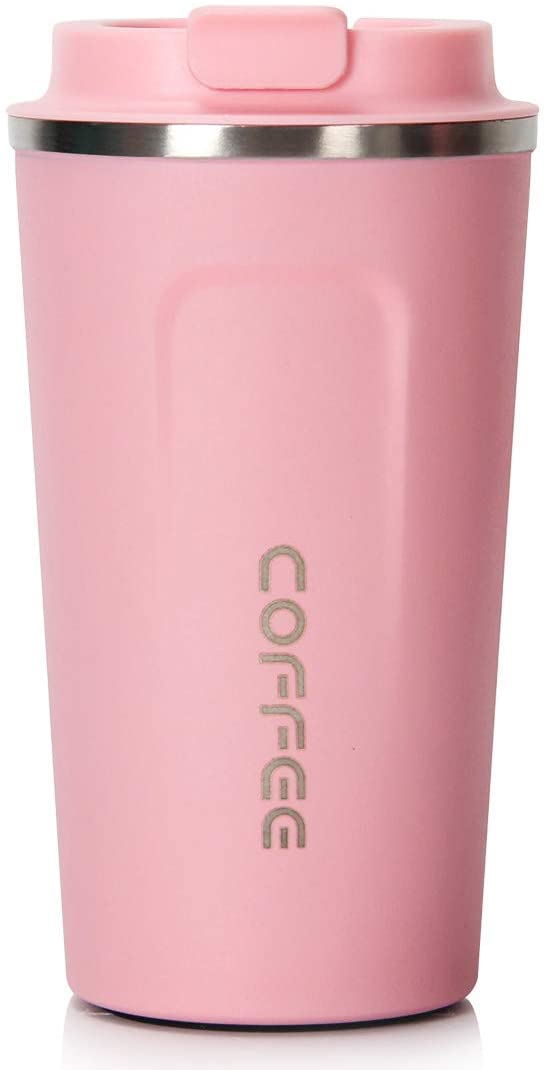 18oz (510ml) Vacuum Insulated Travel Mug, Smilatte Leakproof Double