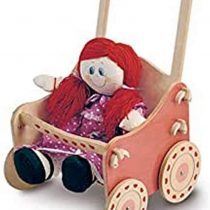 Dida - Stroller in wood for dolls - decoration: Nature